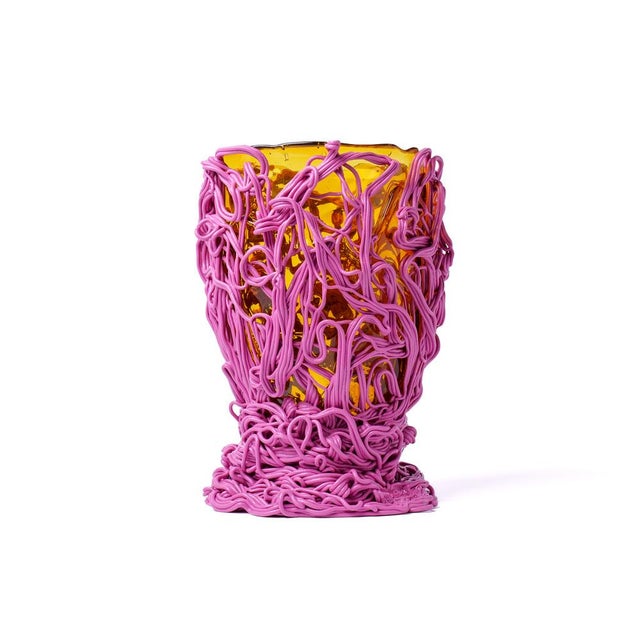 Spaghetti Special Vase in Amber by Gaetano Pesce for Fish Design For Sale - Image 10 of 10