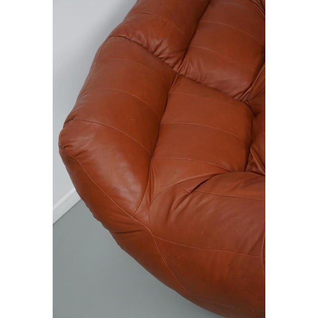 Vintage Leather 2-Seater Beanbag / Sofa in style of De Sede For Sale - Image 10 of 16