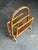 Boho Chic 1970s Bamboo and Reed Magazine Rack For Sale - Image 3 of 9
