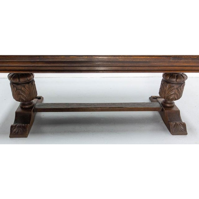 Spanish Extendable Oak Dining Table, 1960s For Sale - Image 9 of 14