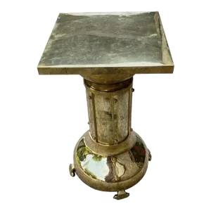 Early 20th Century Austrian Secessionist Style Brass Side Table