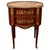 Wood Louis XV Style Kidney-Shaped Commode in Marquetry with Pink Marble Top and Bronze Details For Sale - Image 7 of 7