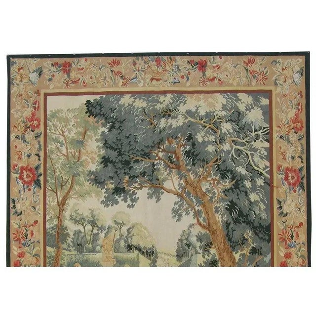 Vintage Woven Fountain Tapestry For Sale - Image 9 of 9