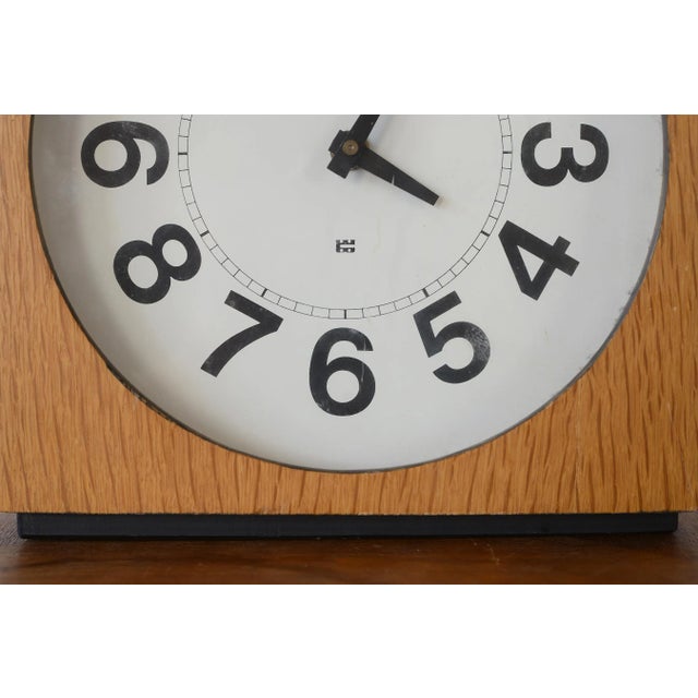 1970s Vintage Danish Modern Washington Clock Works Cube Clock For Sale - Image 5 of 13