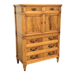Metz Furniture 1966 French Provincial Walnut Armoire For Sale