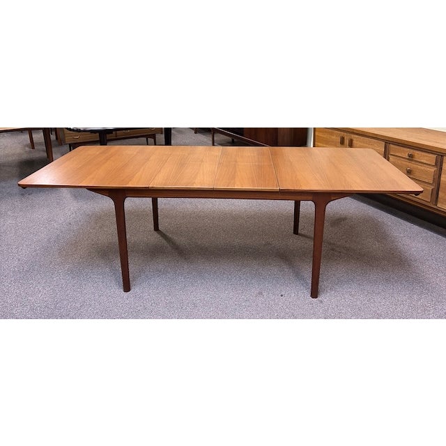 Teak Dining Table by McIntosh Two Butterfly Leaves Mid Century Modern For Sale - Image 15 of 18