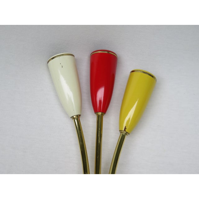 Italian Three-Light Wall Lamps, 1950s, Set of 2 For Sale - Image 15 of 16