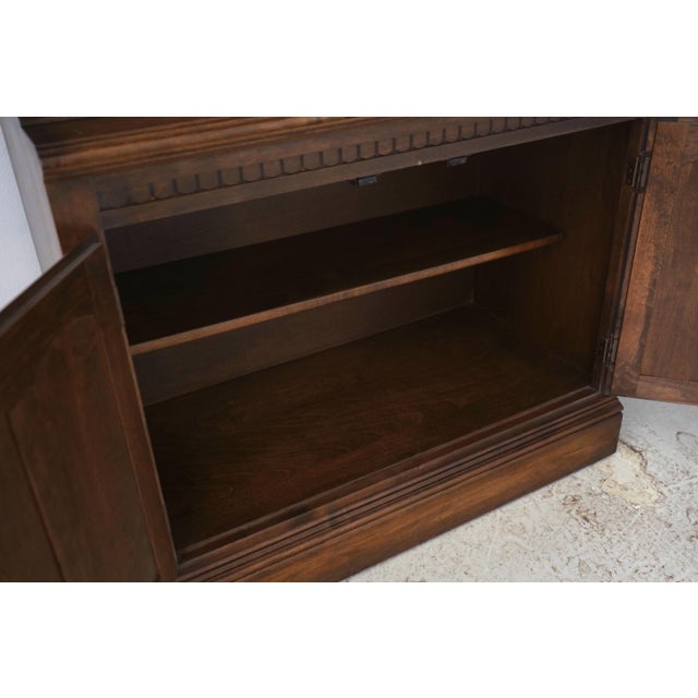 Wood Ethan Allen Maple 2 Door China Cabinet For Sale - Image 7 of 18