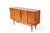 Mid 20th Century Danish Modern High Sideboard in Teak With Rolled Pulls For Sale - Image 4 of 6