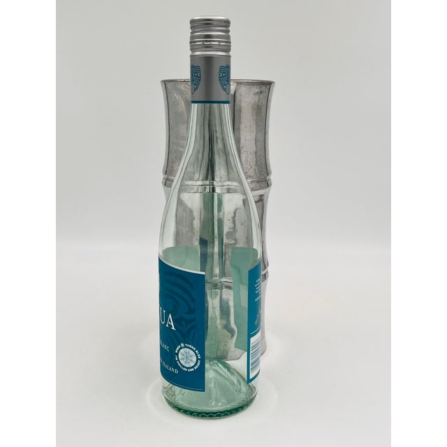 Mid-Century Modern Mid 20th Century Metal Aluminum Bamboo Vase For Sale - Image 3 of 10