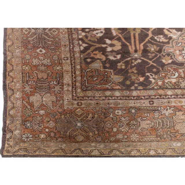 Antique Persian Sultanabad Rug For Sale In New York - Image 6 of 11