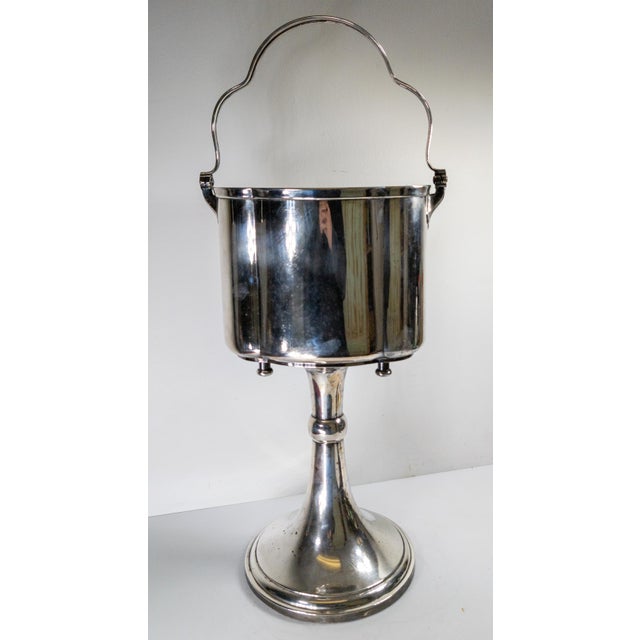 Mid-Century Modern Silverplate Tableside Champagne Wine or Ice Bucket For Sale - Image 4 of 14