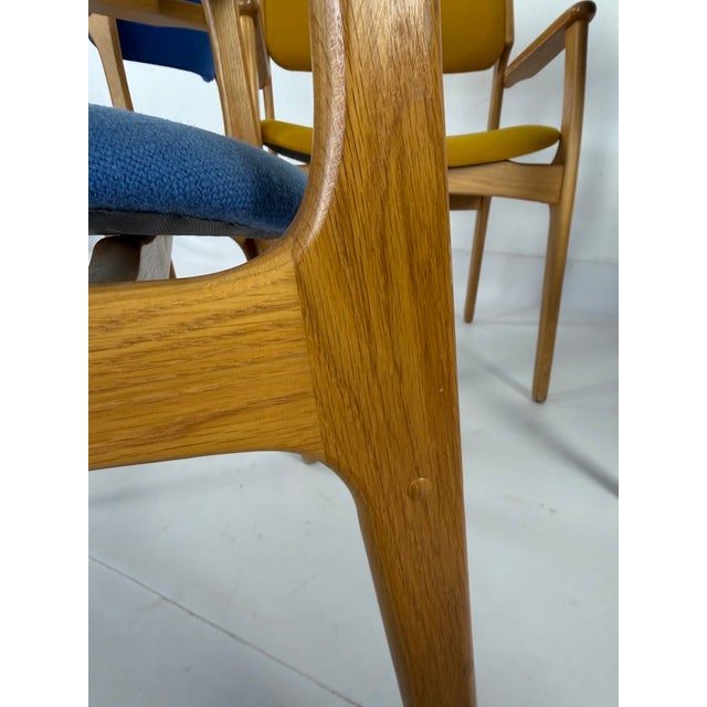 Danish Oak Chairs by Erik Buch for Oddense Maskinsnedkeri, 1960s, Set of 4 For Sale - Image 8 of 10
