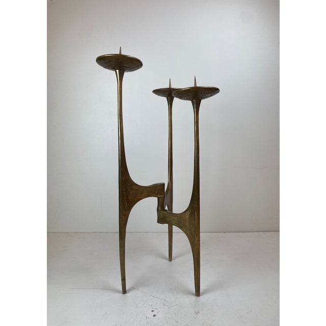 Brutalist Floor Candleholder by Michael Harjes, Germany, 1960 For Sale - Image 14 of 14