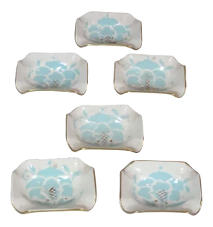 Mid Century Lusterware Salt Cellars or Decorative Bowls - Set of 6