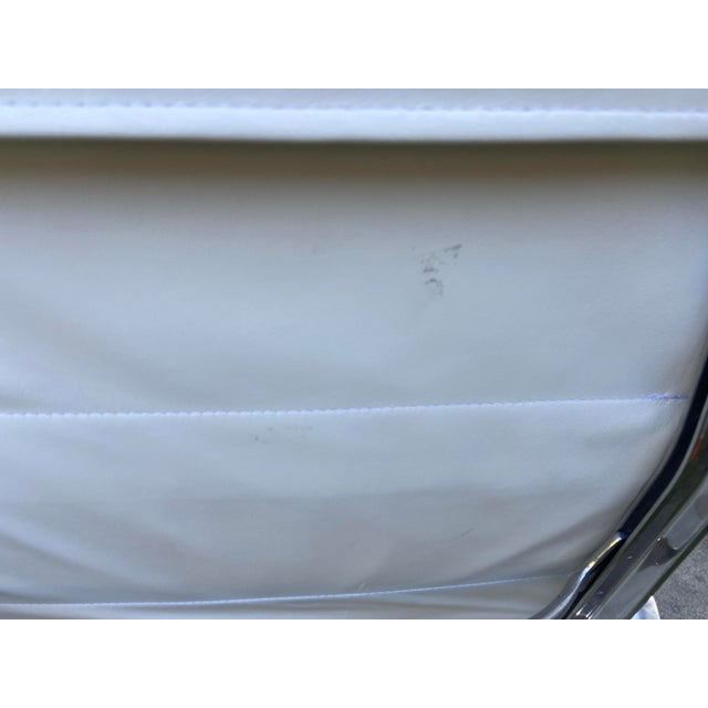 Ivory Authentic Eames Soft Pad Chair - Executive by Herman Miller White Leather For Sale - Image 8 of 12