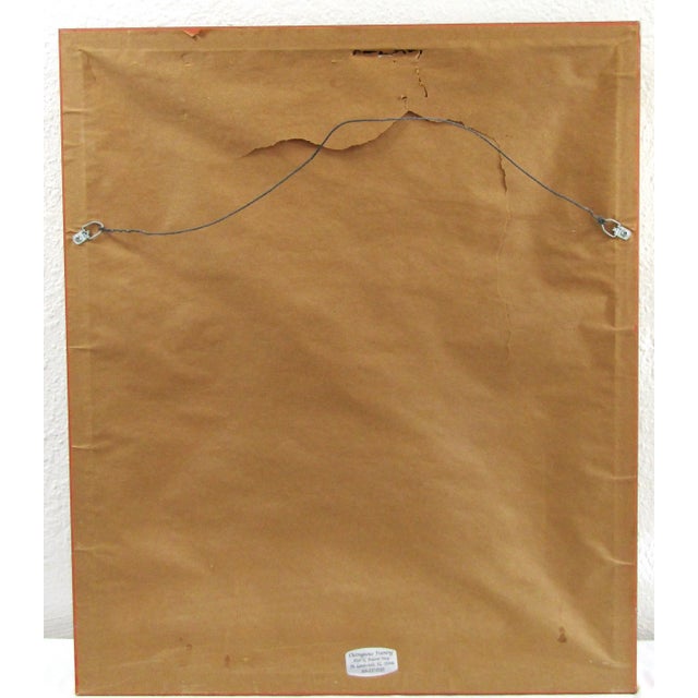 Wood Vintage Canadian Artist Leo Mallet Original Signed Oil Painting For Sale - Image 7 of 7