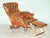 Antique Walnut and Leather Reclining Library Lounge Chair by William Smee, 1850s For Sale - Image 16 of 18