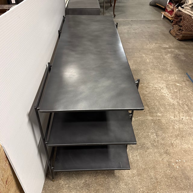 Metal Four Hands Rockwell Vito Desk, Distressed Iron For Sale - Image 7 of 12