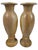 Brown Decorative Marble Vases with Teakwood, 1980, Set of 2 For Sale - Image 8 of 8