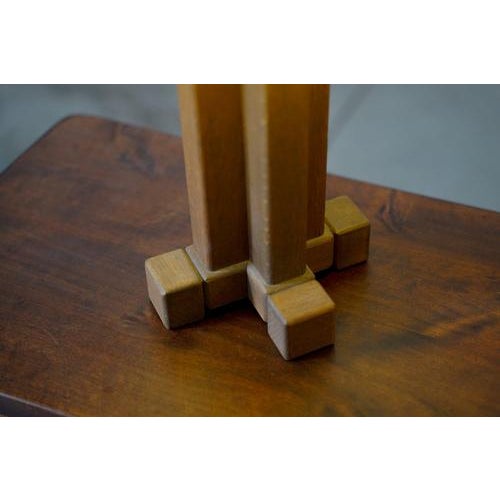 Vintage German Oak Table Lamps, 1970s, Set of 2 For Sale - Image 3 of 7