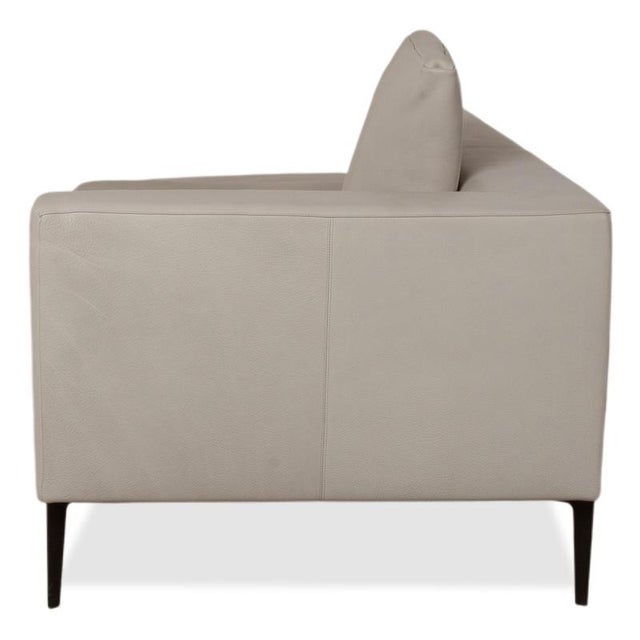 Jaan Living Leather Two-Seater Grey Cream Sofa from Walter Knoll and Wilhelm Knoll For Sale - Image 16 of 17