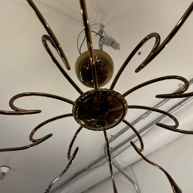Vintage European Sputnik Flush Mount Chandelier For Sale - Image 12 of 12