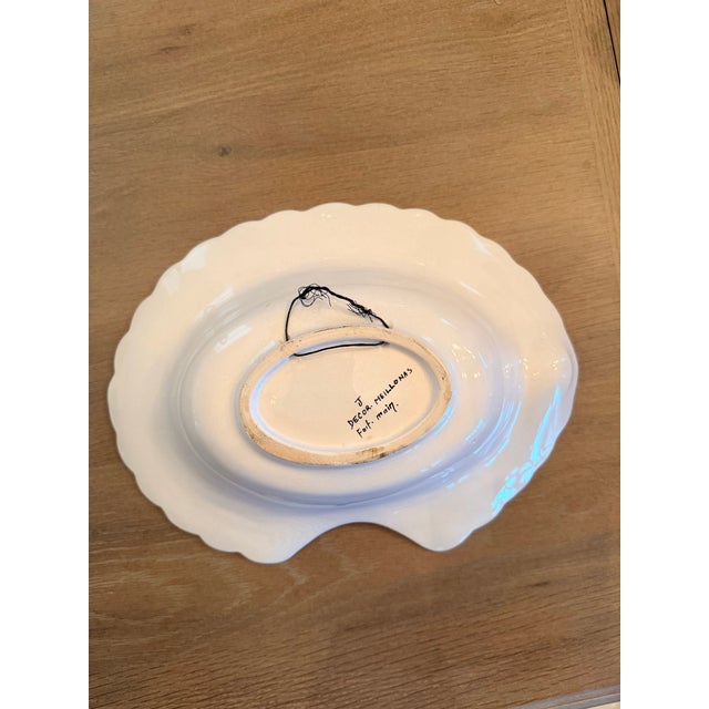 Antique French Faience Shaving Bowl For Sale - Image 4 of 5
