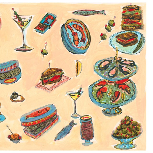 Contemporary Caviar Time Print by Pauline De Roussy De Sales For Sale - Image 3 of 3