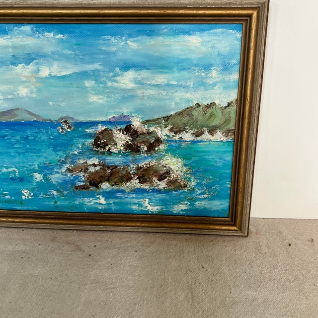 This was purchased as a companion piece to a painting I have listed in my inventory of sailboats at Red Bluff, California....