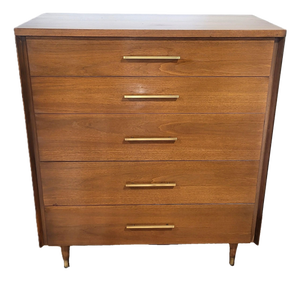 Vintage American Mid-Century Modern Commode Tall Chest by John Stuart
