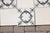 1920s Portuguese Antique Large Art Deco Floral & Plain White Tiles Set of 60 For Sale - Image 4 of 14