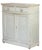 Shabby Chic Antique American White Hutch For Sale - Image 3 of 8