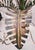 Metal Vintage Currey & Co Hand Painted Iron 5 Light Palm Tree Palm Beach Regency Chandelier For Sale - Image 7 of 10