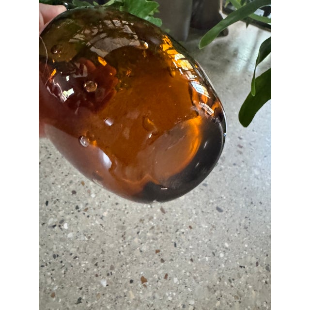 1960s Vintage Mid Century Modern Murano Glass Owl Vase For Sale - Image 5 of 5