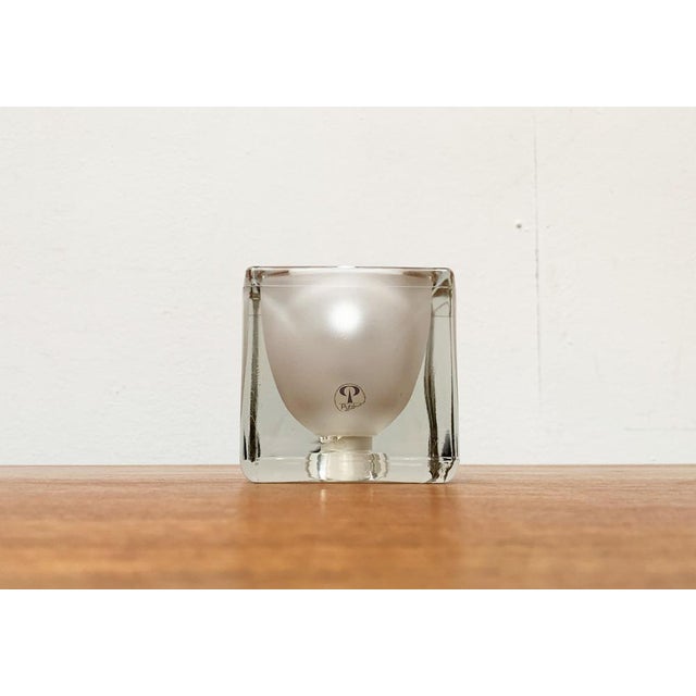 Vintage German Glass Ta 14 Cube Table Lamp from Peill & Putzler, 1970s For Sale - Image 16 of 18