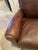 Mitchell Gold Leather Chair and Ottoman For Sale - Image 12 of 12