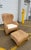 Textile Pottery Barn Seagrass Wing Chair and Ottoman For Sale - Image 7 of 9