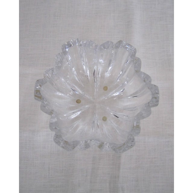A pair of substantial vintage Scandinavian clear crystal bowls from Kosta Boda, by designer Anna Ehrner. Made in Sweden....