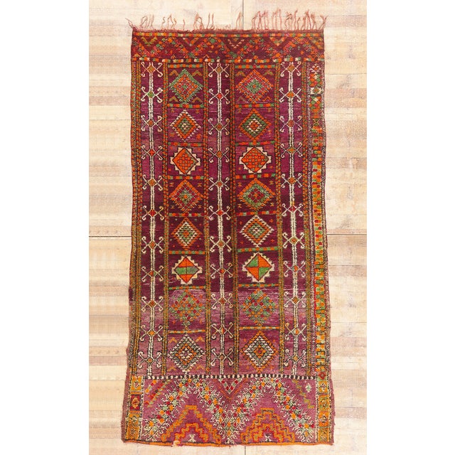 Vintage Beni M'Guild Moroccan Rug, 05'07 X 11'09 For Sale - Image 10 of 10