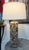 A pretty hand crafted river stone lamp with brass fittings. This lamp is quite beautiful and is uniquely crafted of...