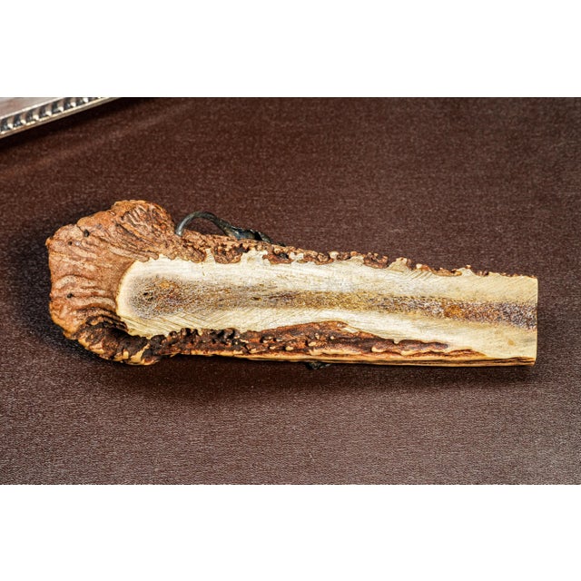 Rustic Victorian Hunting Trophy Antique Antler Desk Set Paperweight Blotter For Sale - Image 14 of 14