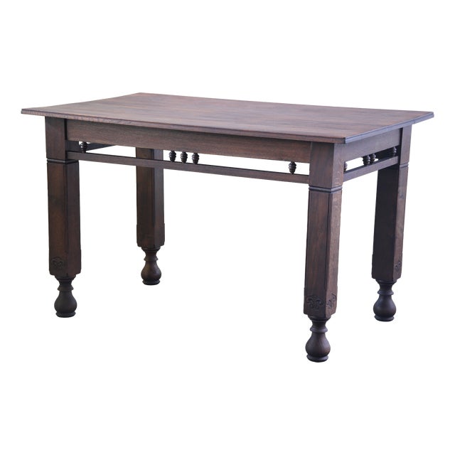 Vintage Danish Oak Farmhouse Table, 1900 For Sale