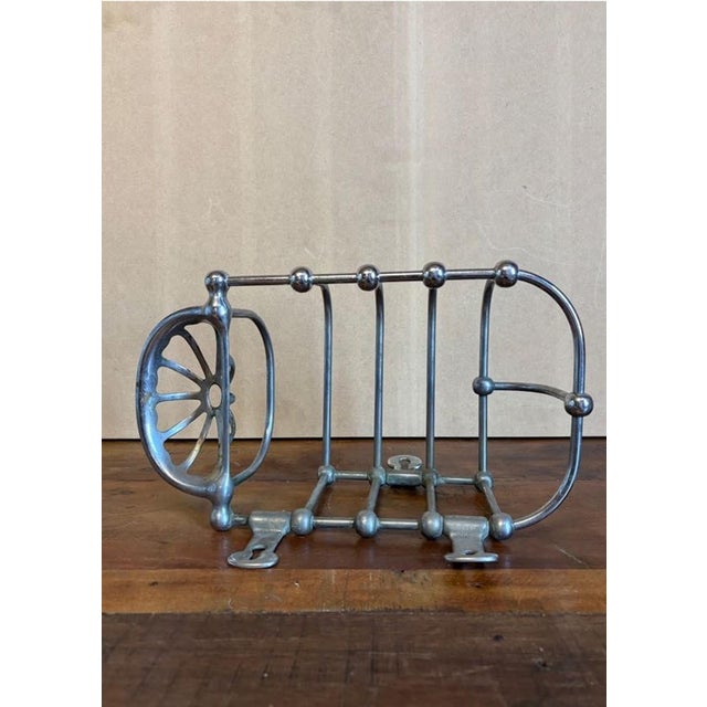 Silver Antique Industrial Wall Mounted Soap Caddy For Sale - Image 8 of 15