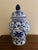 Ceramic Late 20th Century Chinoiserie Large Blue and White Porcelain Ginger Jar For Sale - Image 7 of 8