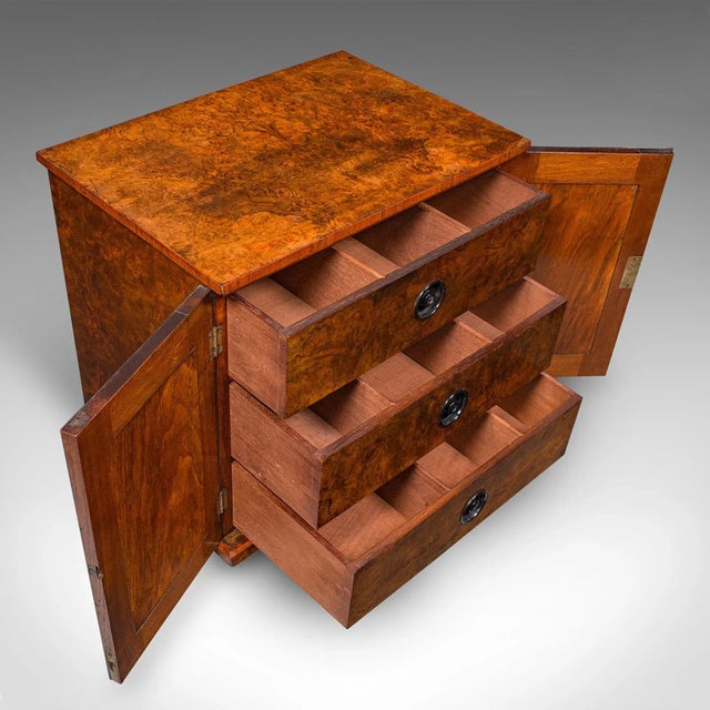 Antique Country House Napkin Drawers, English, Storage Cabinet, Early Victorian For Sale - Image 10 of 12