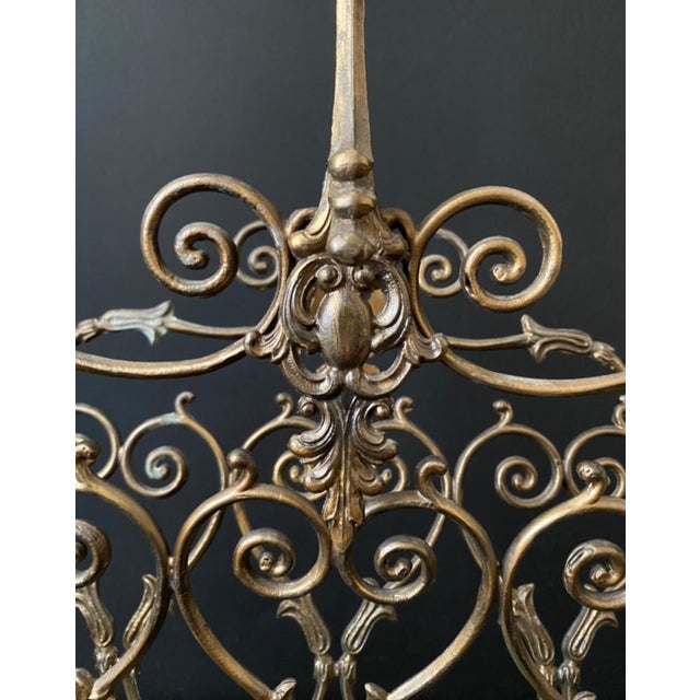 Metal Vintage Magazine Rack in Brass, 1960s For Sale - Image 7 of 10