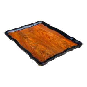 Antique Flame Mahogany Tray