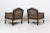 English Mahogany Bergere Suite, 1930s, Set of 3 For Sale - Image 15 of 18