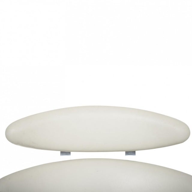 Corona Chair in White Leather by Erik Jørgensen, 2000s For Sale - Image 3 of 15